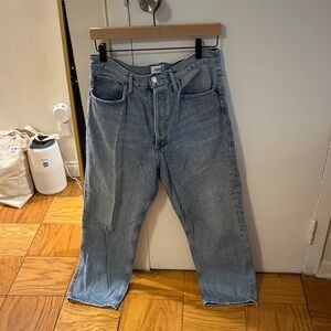 Agolde Women's Light Blue Straight Leg Pants